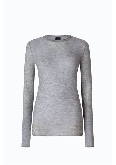 Pinko Pico Crew-Neck Jumper with Sequins in Grey Wool Blend Women's PINKO |  | 105398-A2PMI42