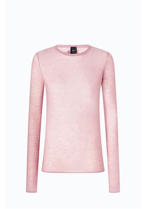 Pinko Pico Crew-Neck Jumper with Sequins in Pink Wool Blend Women's PINKO |  | 105398-A2PMO06