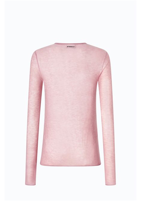 Pinko Pico Crew-Neck Jumper with Sequins in Pink Wool Blend Women's PINKO |  | 105398-A2PMO06