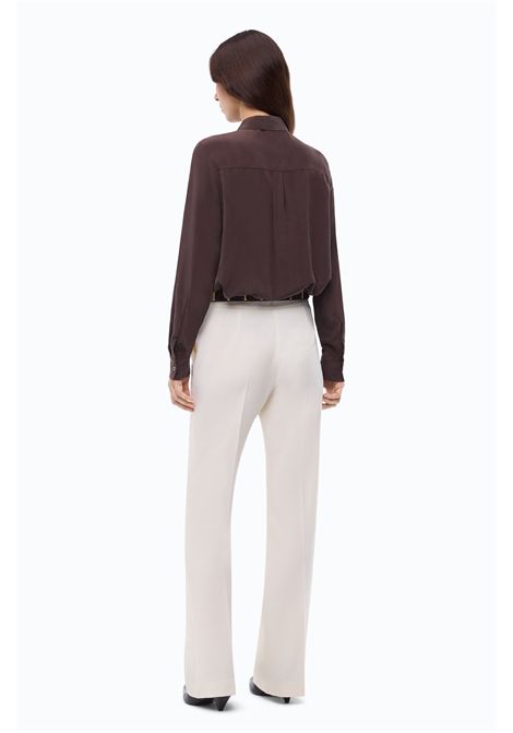 Pinko Sand-Washed Silk Shirt in Brown Women's PINKO |  | 105593-A3L1L72