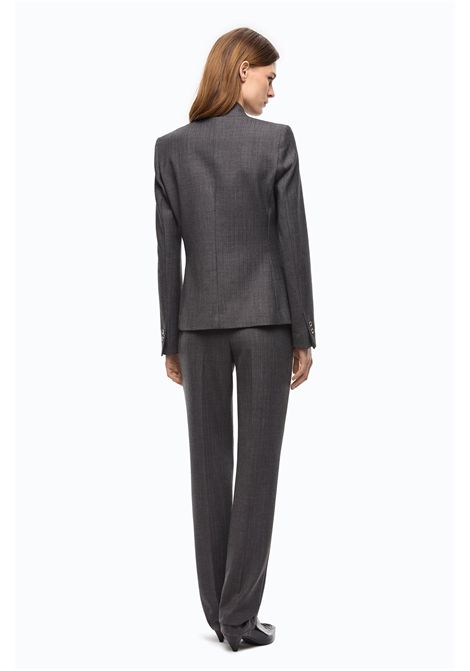 Pinko Kebab Slim-Fit Tailored Jacket in Dark Grey Wool Blend Women's PINKO |  | 105626-A3IFI76