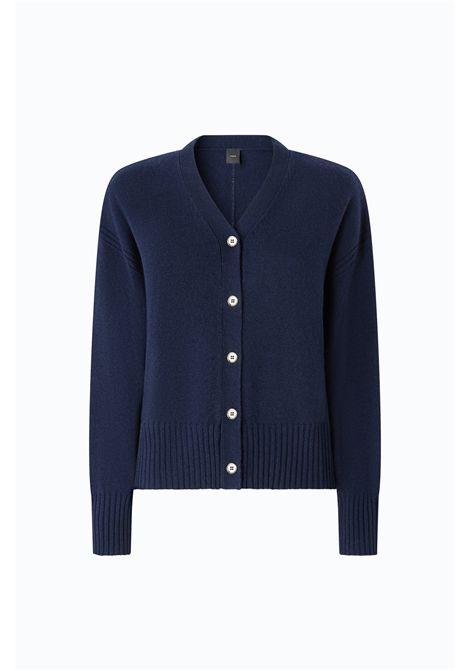 Pinko Vienna Wool and Cashmere Cardigan in Blue Women's PINKO |  | 107212-A3G1G02