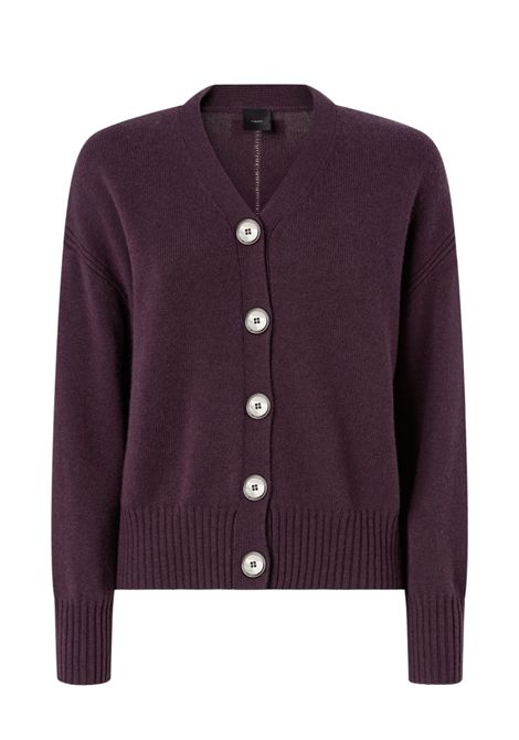 Pinko Vienna Cardigan in Purple Wool and Cashmere Women's PINKO |  | 107212-A3G1W63