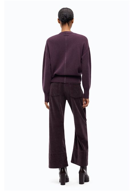 Pinko Vienna Cardigan in Purple Wool and Cashmere Women's PINKO |  | 107212-A3G1W63