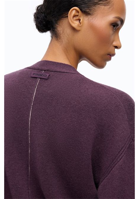 Pinko Vienna Cardigan in Purple Wool and Cashmere Women's PINKO |  | 107212-A3G1W63
