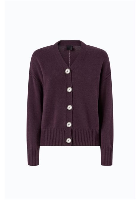 Pinko Vienna Cardigan in Purple Wool and Cashmere Women's PINKO |  | 107212-A3G1W63