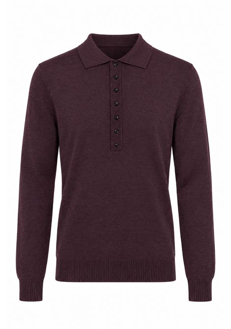 Pinko Polo in Maglia di Lana e Cashmere Prugna Donna PINKO | Polo | 107249-A3FYW63
