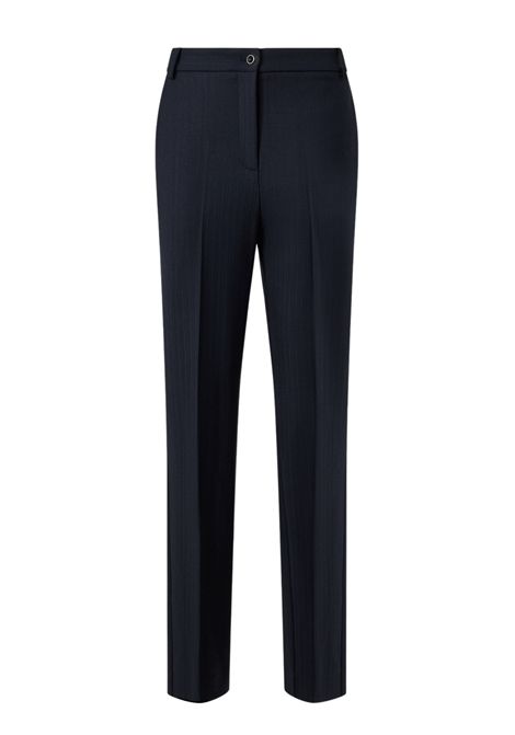 Pinko Pleione Cigarette Trousers in Stretch Wool Blend in Dark Blue Women's PINKO |  | 107264-A3IFG03