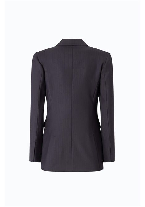 Pinko New Amalfi Slim-Fit Double-Breasted Jacket in Dark Blue Wool Blend Women's PINKO |  | 107513-A3IFG03