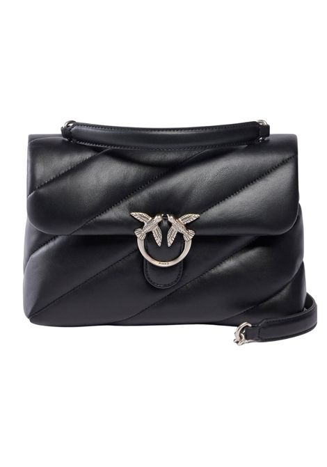 Pinko Love Bag Puff Maxi Quilt New Buckle Medium Crossbody Bag in Black Nappa Women's PINKO |  | 107616-A0F2Z99O