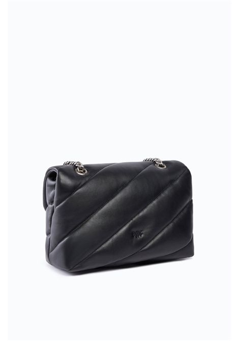 Pinko Love Bag Puff Maxi Quilt New Buckle Medium Crossbody Bag in Black Nappa Women's PINKO |  | 107616-A0F2Z99O