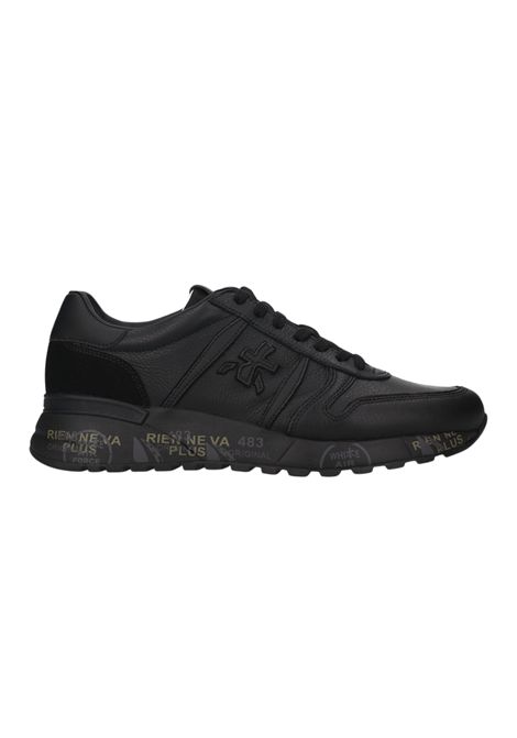 Premiata Lander 8659 Sneaker in Leather and Suede Black Men's PREMIATA |  | LANDER VAR8659