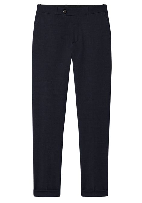 RRD Pantaloni Chino Terzitel Chino Pant Uomo Blue Black in Lana Tecnica RRD | Pantalone | W2623260