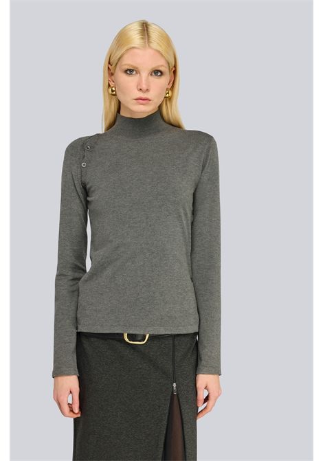 Semicouture Maglia Rhianna in Viscosa Antracite Donna SEMICOUTURE | MAGLIERIA | S6WC42Y51-1