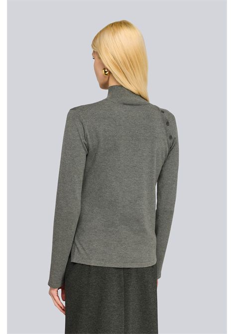 Semicouture Maglia Rhianna in Viscosa Antracite Donna SEMICOUTURE | MAGLIERIA | S6WC42Y51-1