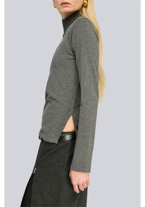 Semicouture Maglia Rhianna in Viscosa Antracite Donna SEMICOUTURE | MAGLIERIA | S6WC42Y51-1