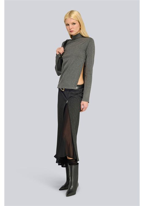 Semicouture Maglia Rhianna in Viscosa Antracite Donna SEMICOUTURE | MAGLIERIA | S6WC42Y51-1