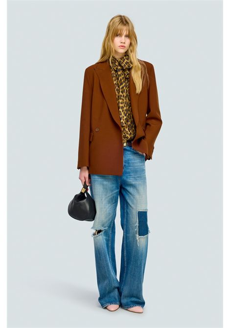 Semicouture Giacca Allison in Fresco Lana Canyon Donna SEMICOUTURE | GIACCHE | Y6WI10V13-0