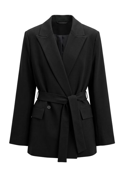 Semicouture Giacca Allison in Fresco Lana Nero Donna SEMICOUTURE | GIACCHE | Y6WI10Y69-0