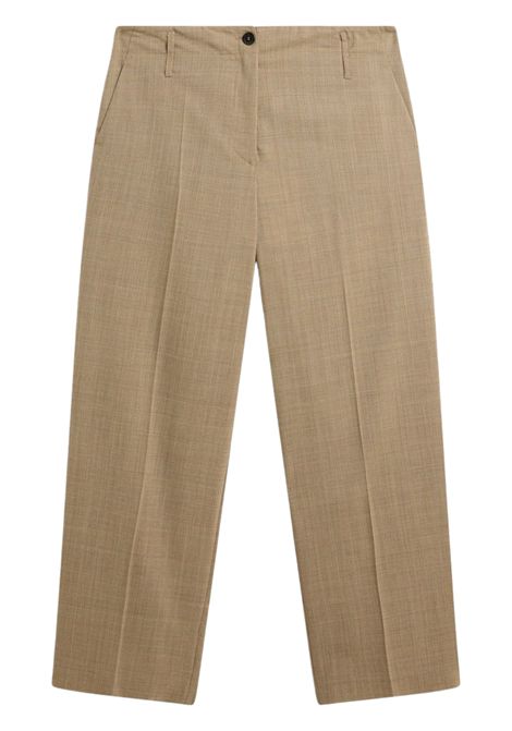 Semicouture Pantalone Ida in Lana Check Falso Unito Donna SEMICOUTURE | Pantaloni | Y6WM2262CHK