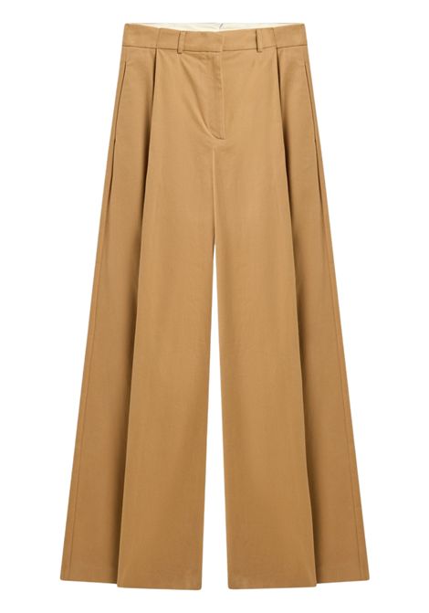 Semicouture Pantalone Emily in Gabardina Cammello Donna SEMICOUTURE | Pantaloni | Y6WO17E41-2