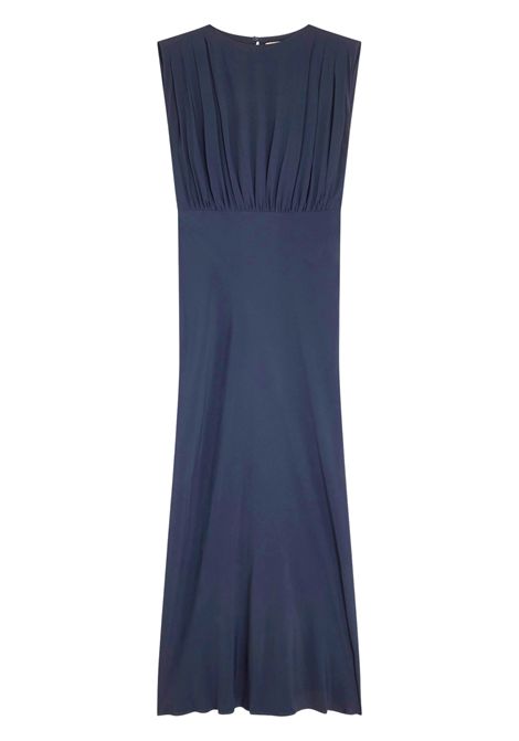 Semicouture Abito Tiana in Crêpe de Chine Blue Donna SEMICOUTURE | Abiti | Y6WU16K68-0