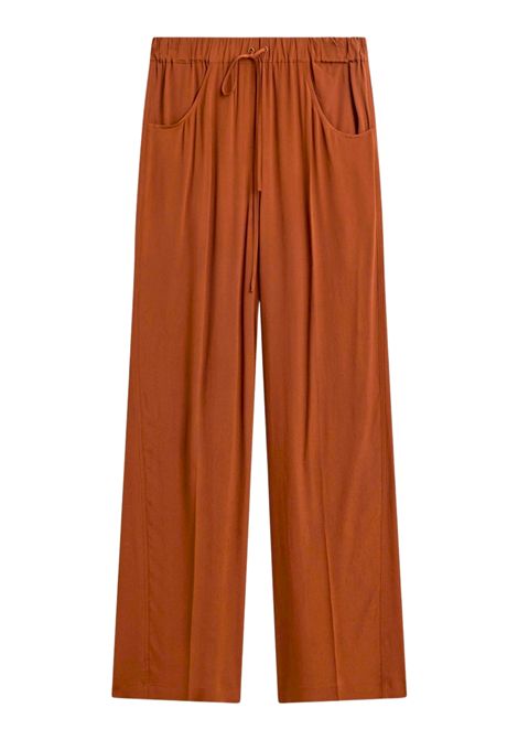Semicouture Pantalone Ginger in Crêpe de Chine Canyon Donna SEMICOUTURE | Pantaloni | Y6WU30V13-0