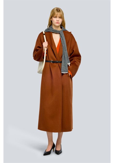 Semicouture Cappotto Isolde in Panno Doppio Canyon Donna SEMICOUTURE | CAPPOTTI | Y6WV08V13-0