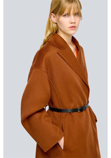 Semicouture Cappotto Isolde in Panno Doppio Canyon Donna SEMICOUTURE | CAPPOTTI | Y6WV08V13-0