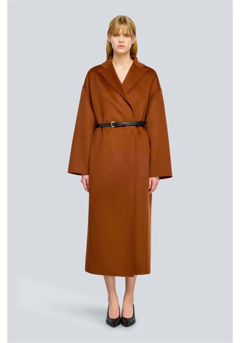 Semicouture Cappotto Isolde in Panno Doppio Canyon Donna SEMICOUTURE | CAPPOTTI | Y6WV08V13-0