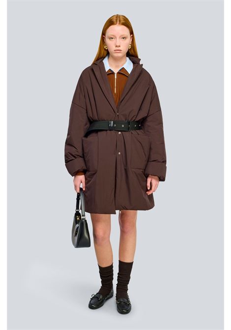 Semicouture Piumino Fay Over Moka Donna SEMICOUTURE | Piumini | Y6WW07W40-2