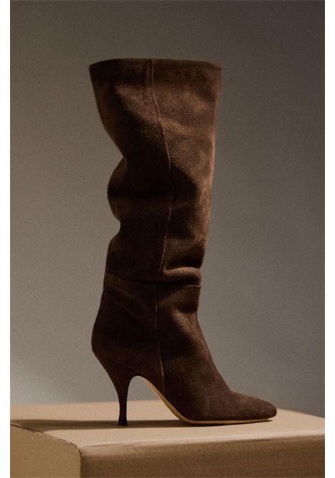 Semicouture Lucinda Boot in Suede Moka Women's SEMICOUTURE |  | Y6WZ25W40-2