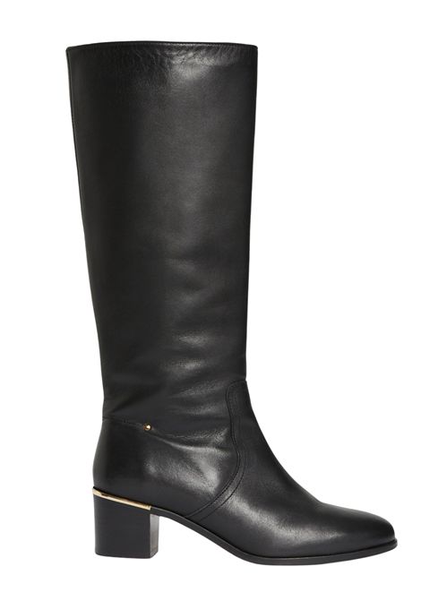 Vanessa Bruno Smooth Leather Riding Boots Black Women's Vanessa Bruno |  | 5HVF25-V34444999