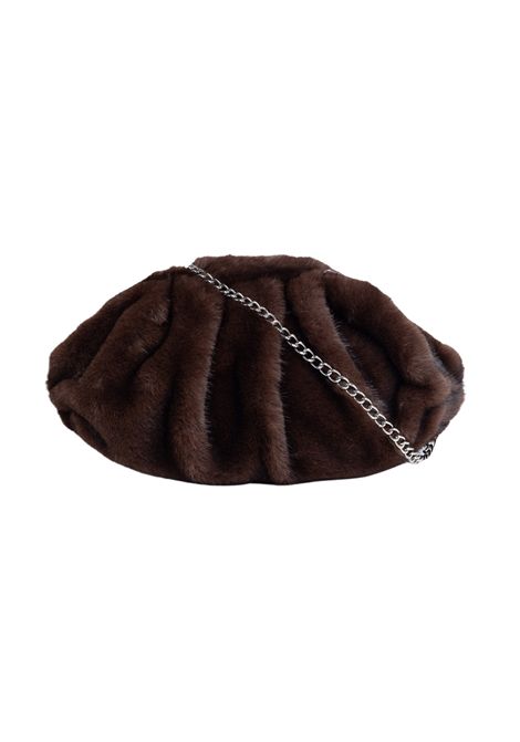 Weili Zheng Clutch in Ecopelliccia Marrone Donna WEILI ZHENG | Cappelli | F26AS13BN75