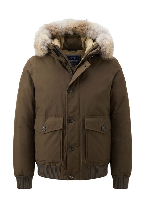 Woolrich Bomber Polar in Ramar Cloth Imbottito con Cappuccio Verde Uomo WOOLRICH | GIACCHE | CFWOOU2238MRUT0001DAG