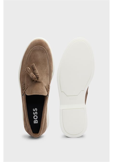 Mocassini slip-on in pelle scamosciata con nappe BOSS | Scarpe | 50517133260
