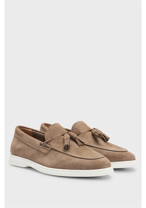 Mocassini slip-on in pelle scamosciata con nappe BOSS | Scarpe | 50517133260