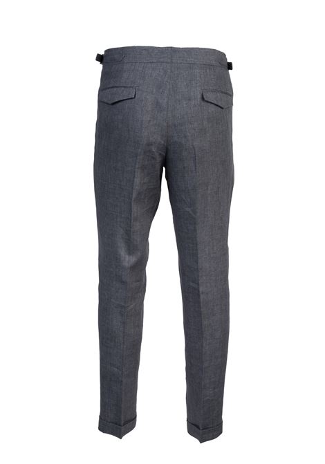 Eleganza Estiva: Pantaloni Briglia in Lino con Chiusura Occulta BRIGLIA | Pantaloni | 324118080