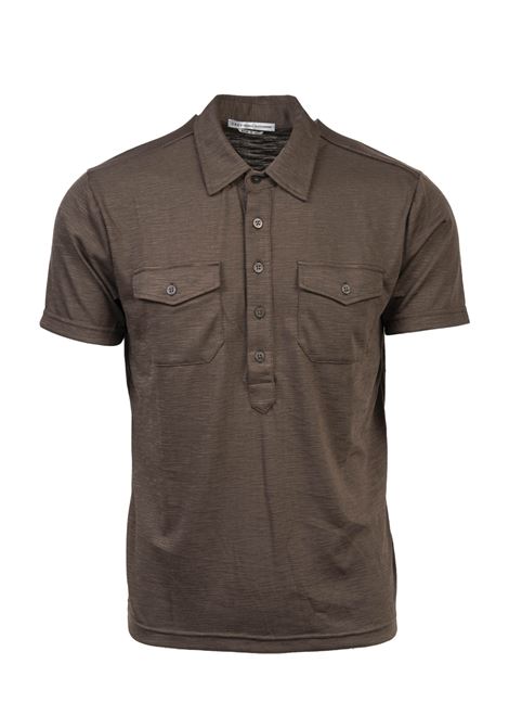 Sweater with Shirt Collar and Button Closure, Brand Daniele Alessandrini DANIELE ALESSANDRINI |  | M7836E865440024