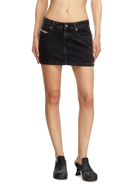 Gonna Corta De-Ron in Denim - Stile Iconico e Sostenibilità Diese DIESEL | Gonne | A0493509I3502