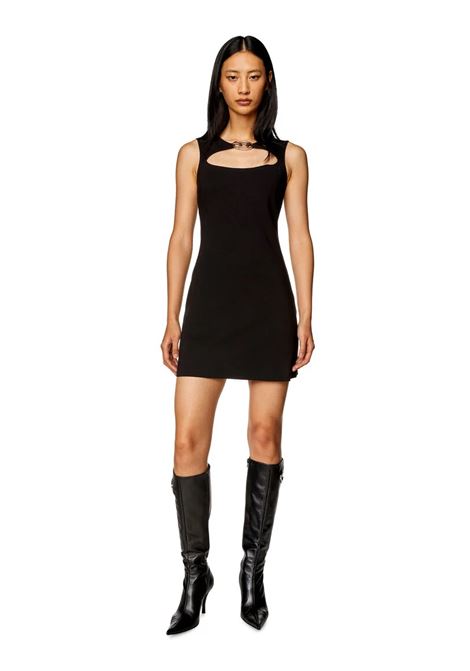 Abito Corto D-Reams in Punto Milano con Cut-out: Eleganza Strutturata e Dettagli Raffinati DIESEL | Abiti | A120650JASB9XX