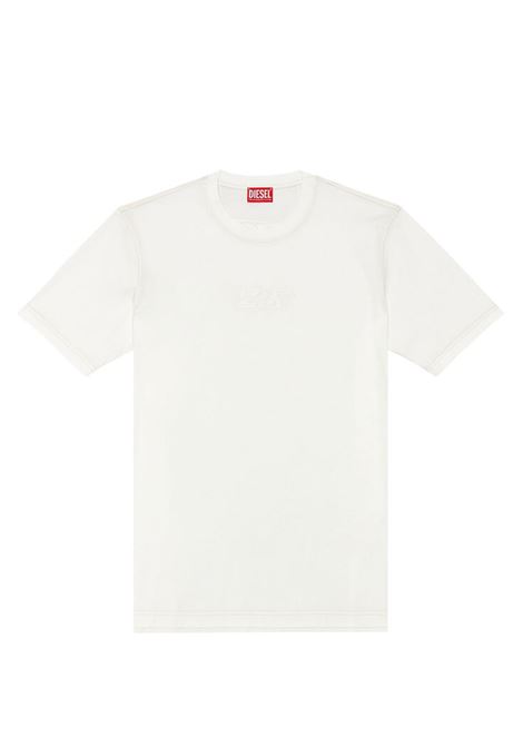 T-shirt Diesel T-Must-Slits-N in Cotone Mercerizzato con Stampato Logo: Stile e Comfort Unici DIESEL | T-shirt | A122690QANW141