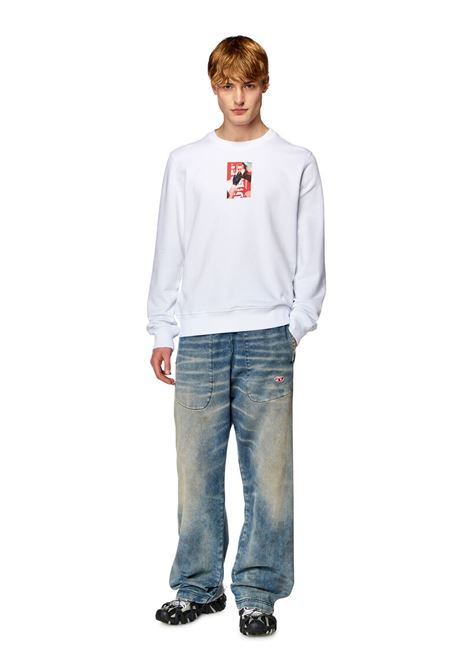Diesel S-Ginn-N1 Sweatshirt with Photographic Logo Print: Style and Comfort DIESEL |  | A122850IEAX100