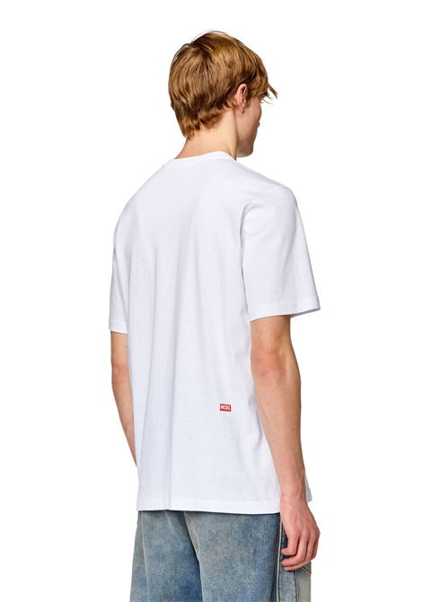 T-shirt Diesel T-Just-N11 con Stampa Fotografica: Stile Vintage e Originalità - T-JUST-11 DIESEL | T-shirt | A124580BEAF100