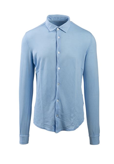 Camicia in Cotone Azzurrino con Bottoni Chiari - Fedeli FEDELI | Maglieria | 7UEF0123626