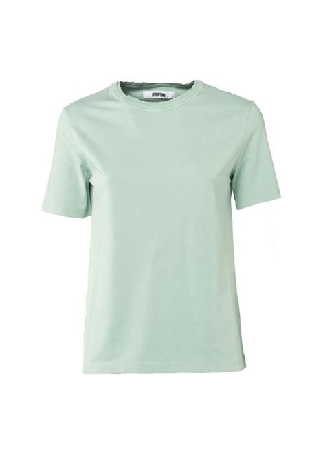 Sage Color Crew Neck T-shirt: An Essential Style Statement from Jucca GRIFONI |  | 280052/54125