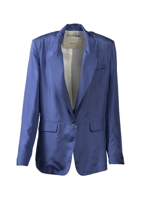 Giacca Jucca monopetto colore pervinca con tasche JUCCA | Giacca corta | 3913047/231446