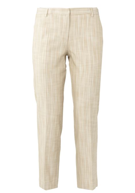 Pantaloni Gessati Beige e Avorio: Eleganza senza Tempo di Jucca JUCCA | Pantaloni | 3954082/04557