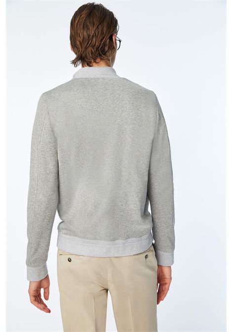 Grey Jersey Bomber Jacket: Sporty Style and Refinement L.B.M. |  | 45203/019314