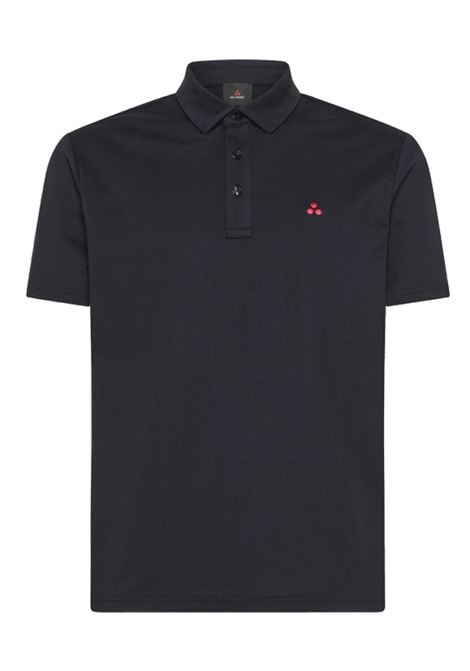 Mezzola 01 polo shirt in stretch pique, graphite blue PEUTEREY |  | PEU5161215